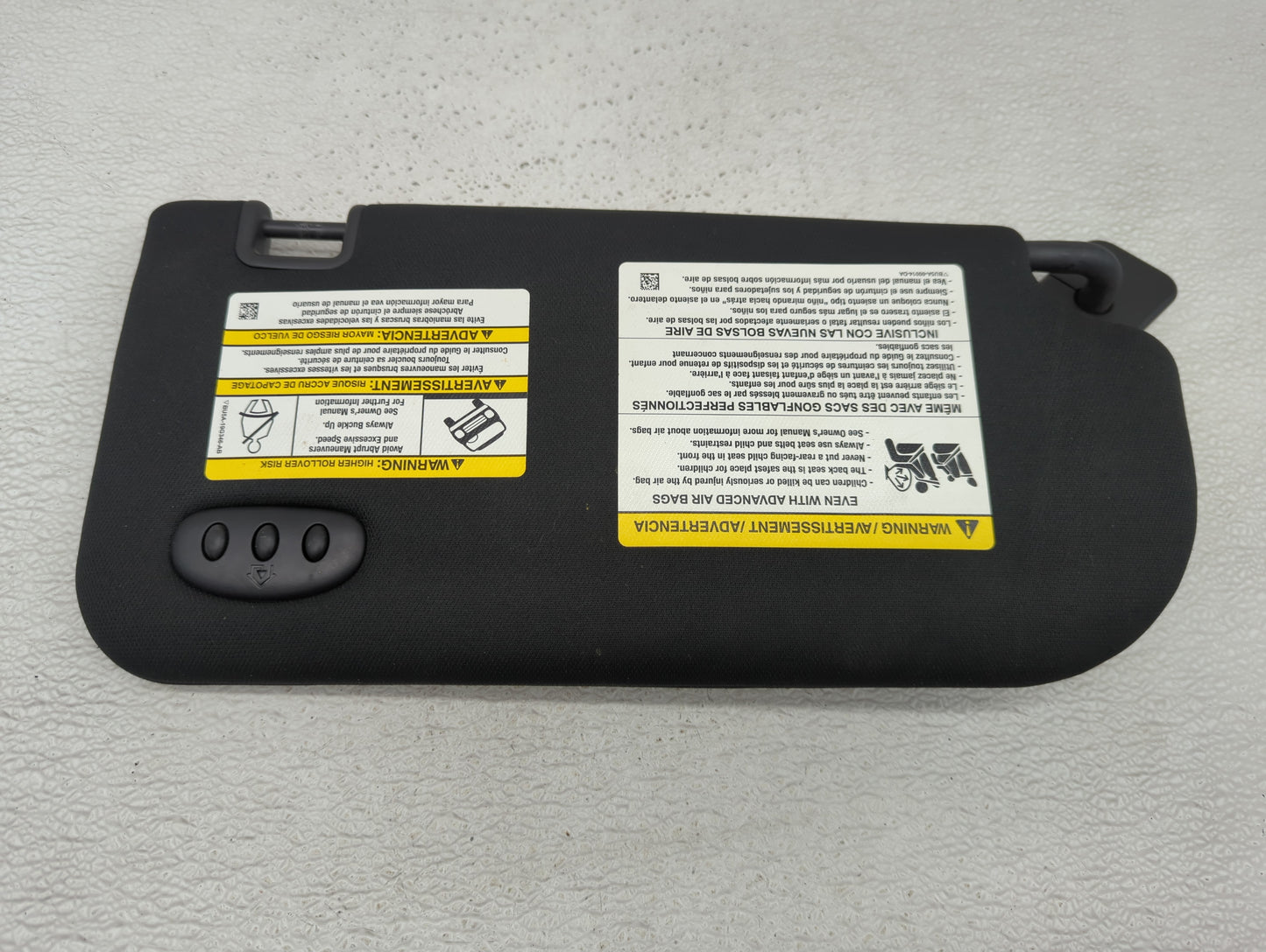 2015-2019 Lincoln Mkc Sun Visor Shade Replacement Driver Left Mirror Fits Fits 2015 2016 2017 2018 2019 OEM Used Auto Parts 