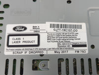 2017 Lincoln Mkc Radio AM FM Cd Player Receiver Replacement P/N:GJ7T-19C107-DD Fits OEM Used Auto Parts - Oemusedautoparts1.