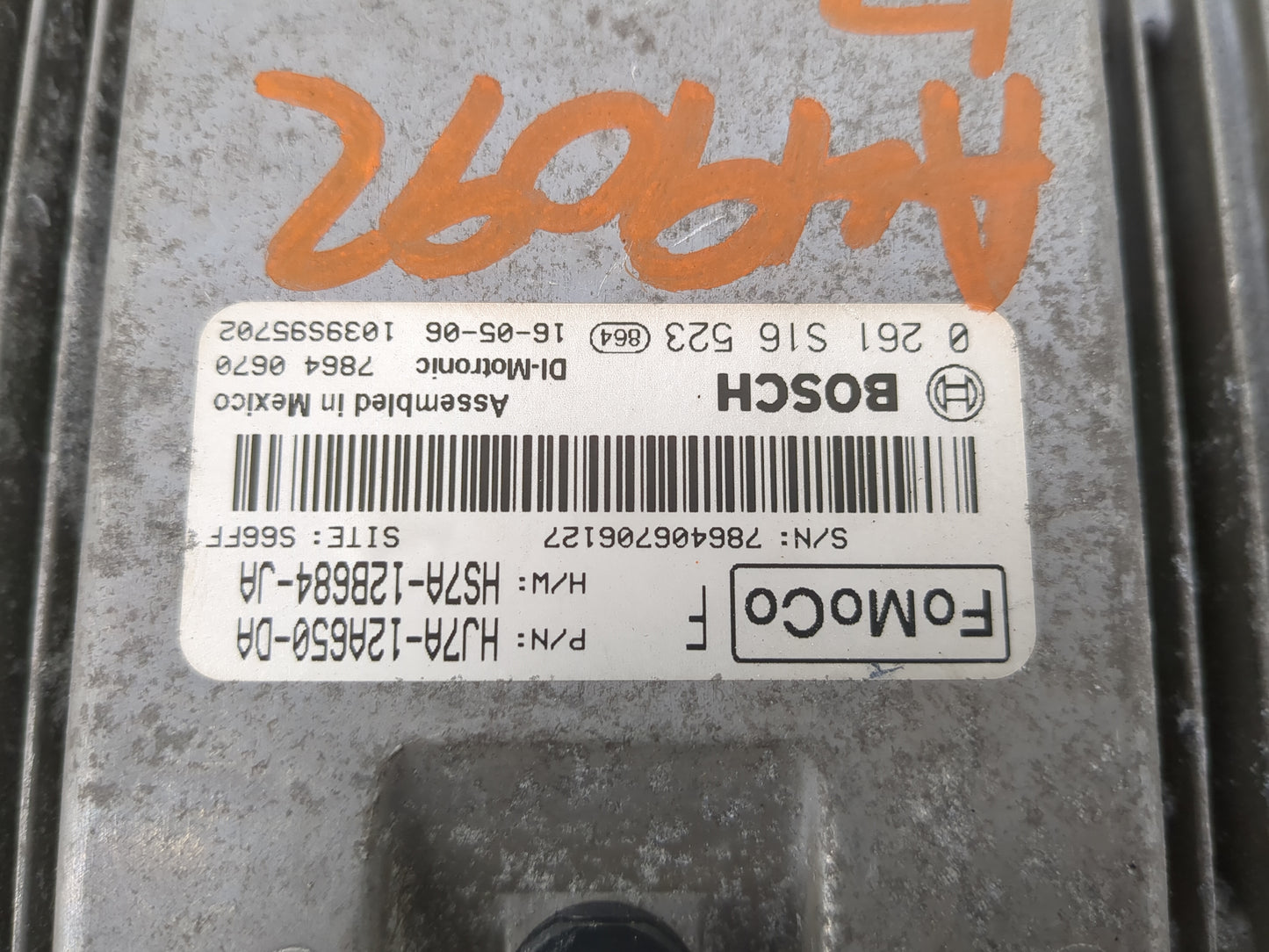 2017 Lincoln Mkc PCM Engine Control Computer ECU ECM PCU OEM P/N:HJ7A-12A650-DA HS7A-12B684-JA, 0261S16523 Fits OEM Used Aut