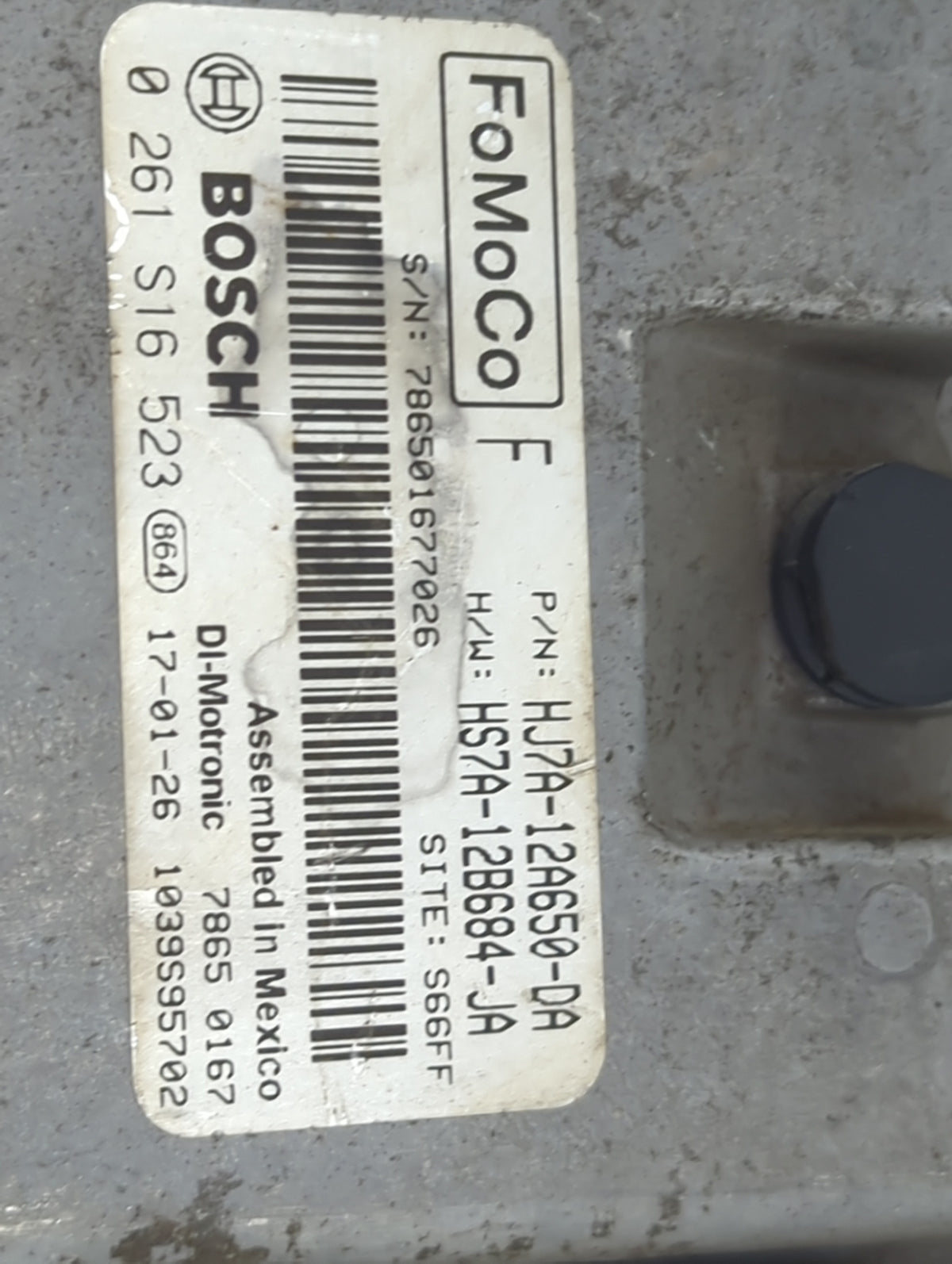 2017-2019 Lincoln Mkc PCM Engine Control Computer ECU ECM PCU OEM P/N:HJ7A-12A650-DA HS7A-12B684-JA Fits 2017 2018 2019 2020