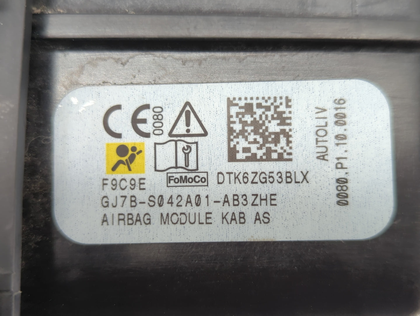 2015-2019 Lincoln Mkc Air Bag Driver Left Steering Wheel Mounted - Oemusedautoparts1.com