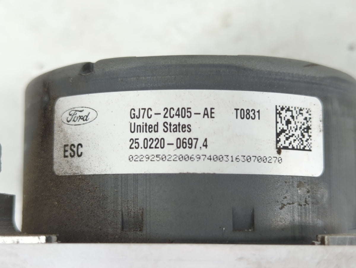 2017-2018 Lincoln Mkc Anti-Lock Brake ABS Pump Module Actuator OEM P/N:GJ7C-2C405-AE Fits Fits 2017 2018 OEM Used Auto Parts