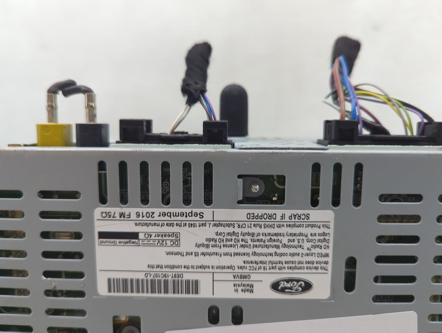 2017-2019 Lincoln Mkt Radio AM FM Cd Player Receiver Replacement P/N:DE9T-19C107-LD Fits Fits 2017 2018 2019 OEM Used Auto P