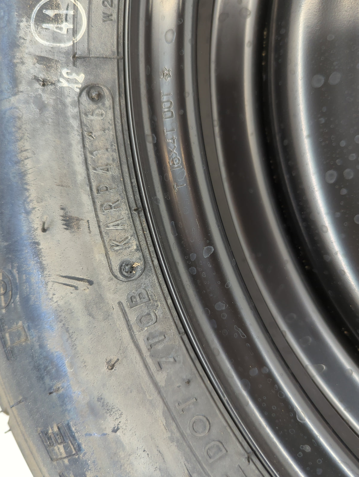 2017 Lincoln Mkx Spare Donut Tire Wheel Rim Oem - Oemusedautoparts1.com