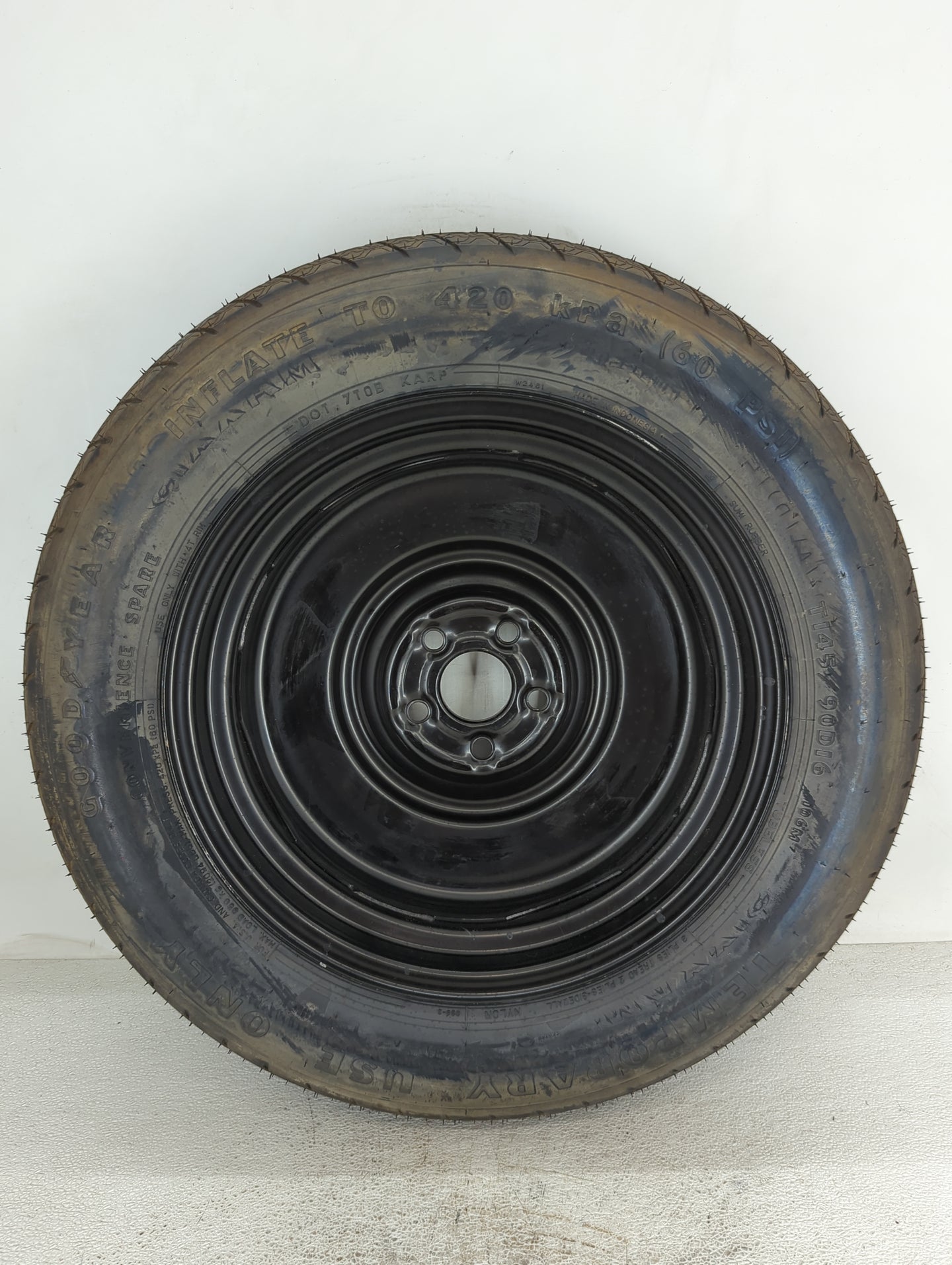 2017 Lincoln Mkx Spare Donut Tire Wheel Rim Oem - Oemusedautoparts1.com