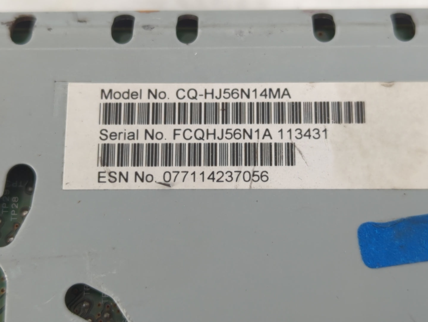 2017-2018 Lincoln Mkx Radio AM FM Cd Player Receiver Replacement P/N:HA1T-19C107-CF Fits Fits 2017 2018 OEM Used Auto Parts 