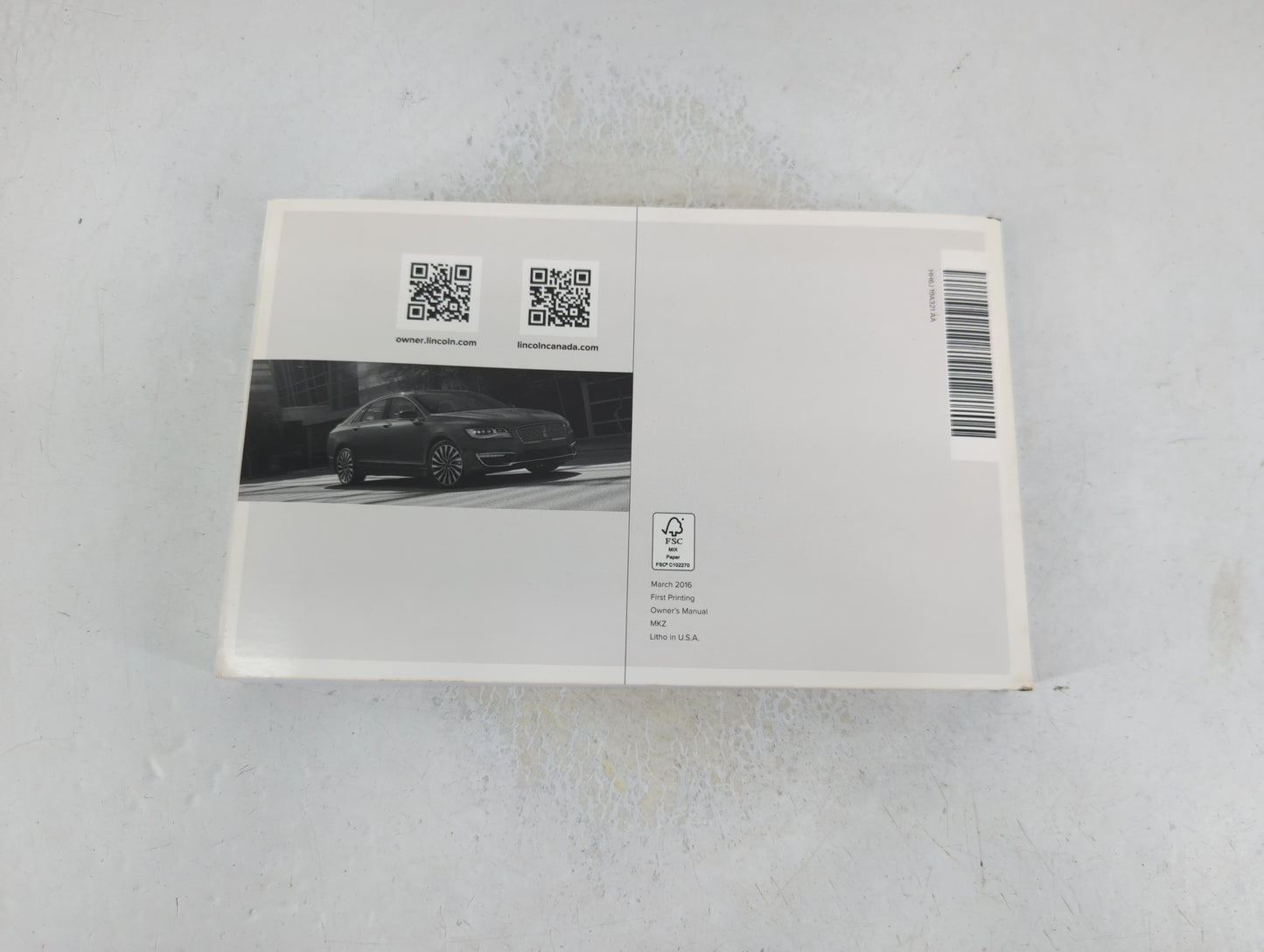 2017 Lincoln Mkz Owners Manual Book Guide P/N:HH6J 19A321 AA OEM Used Auto Parts - Oemusedautoparts1.com