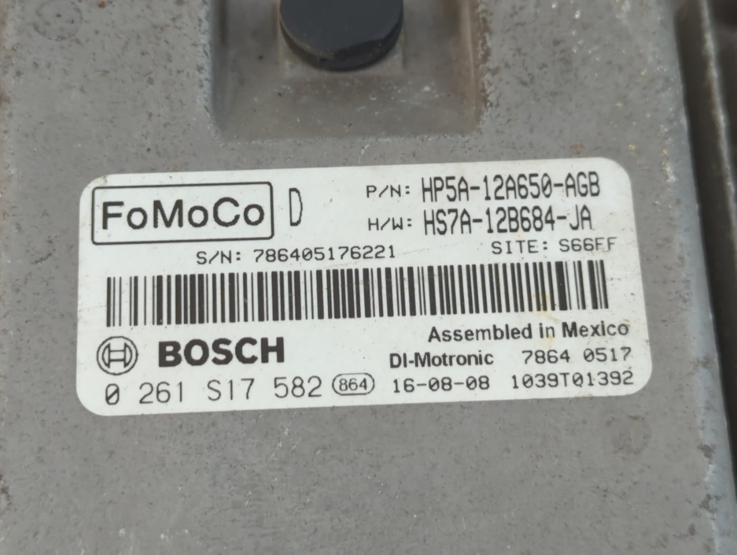 2017-2019 Lincoln Mkz PCM Engine Control Computer ECU ECM PCU OEM P/N:HS7A-12B684-JA HP5A-12A650-AGB Fits Fits 2017 2018 201