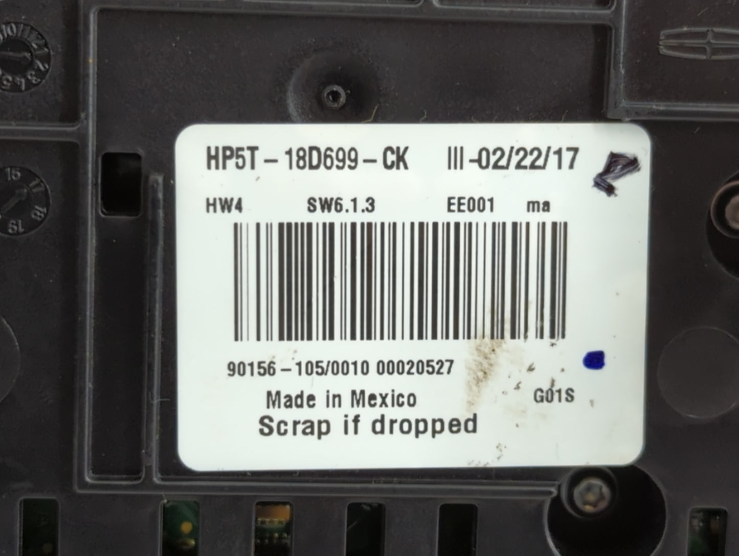 2017 Lincoln Mkz Radio AM FM Cd Player Receiver Replacement P/N:HP5T-18D699-CK Fits OEM Used Auto Parts - Oemusedautoparts1.
