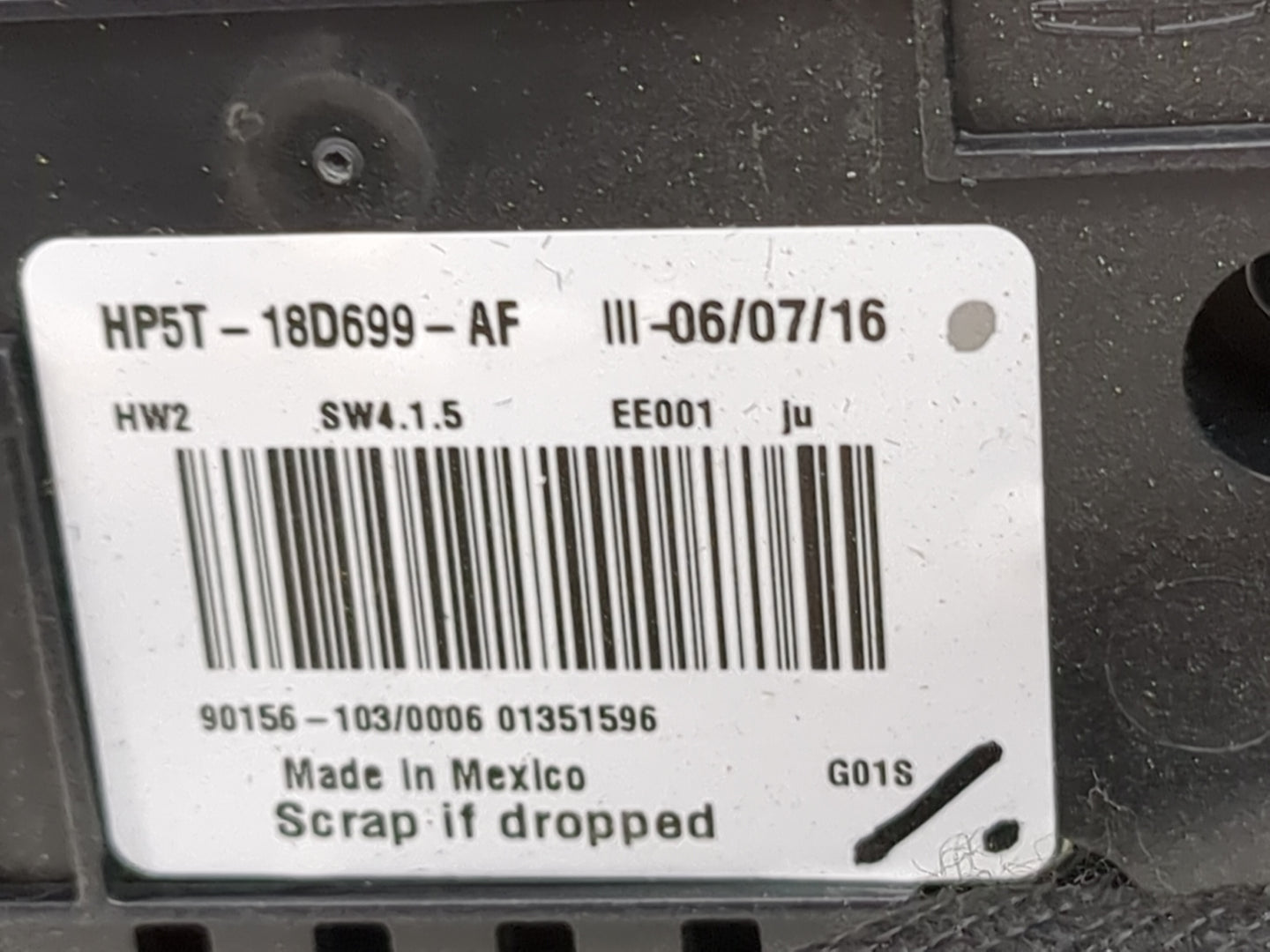 2017-2020 Lincoln Mkz Radio Control Panel 1474616 - Oemusedautoparts1.com