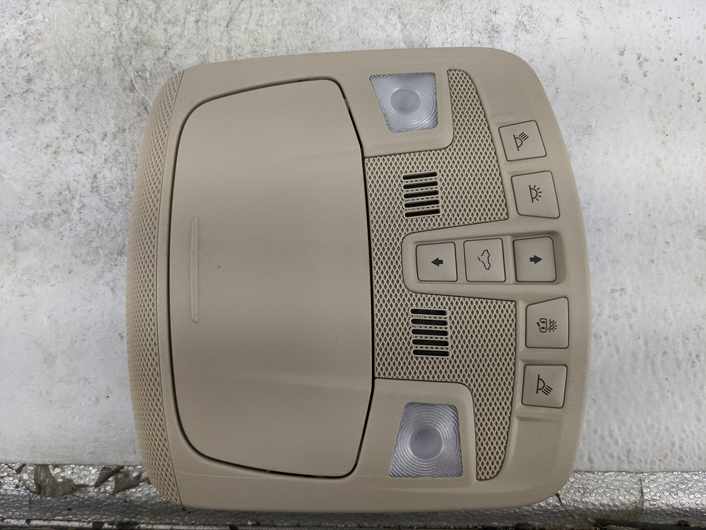 2017-2020 Lincoln Mkz Overhead Console W/rear Climate Control Tan - Oemusedautoparts1.com