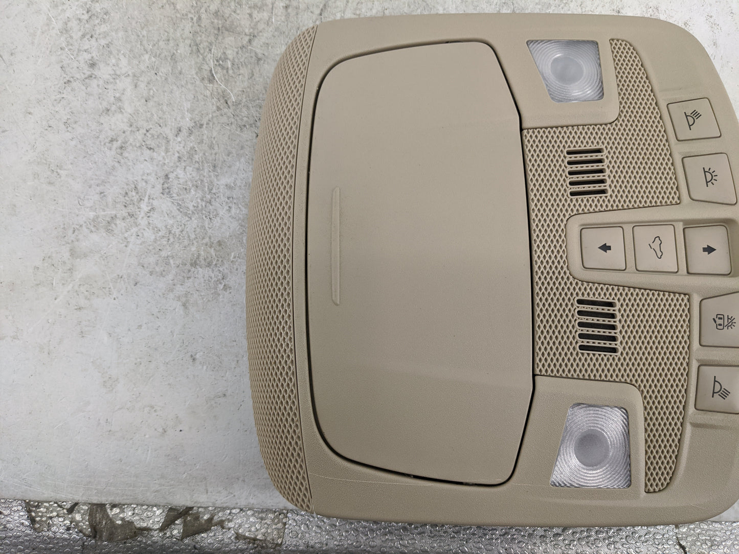 2017-2020 Lincoln Mkz Overhead Console W/rear Climate Control Tan - Oemusedautoparts1.com