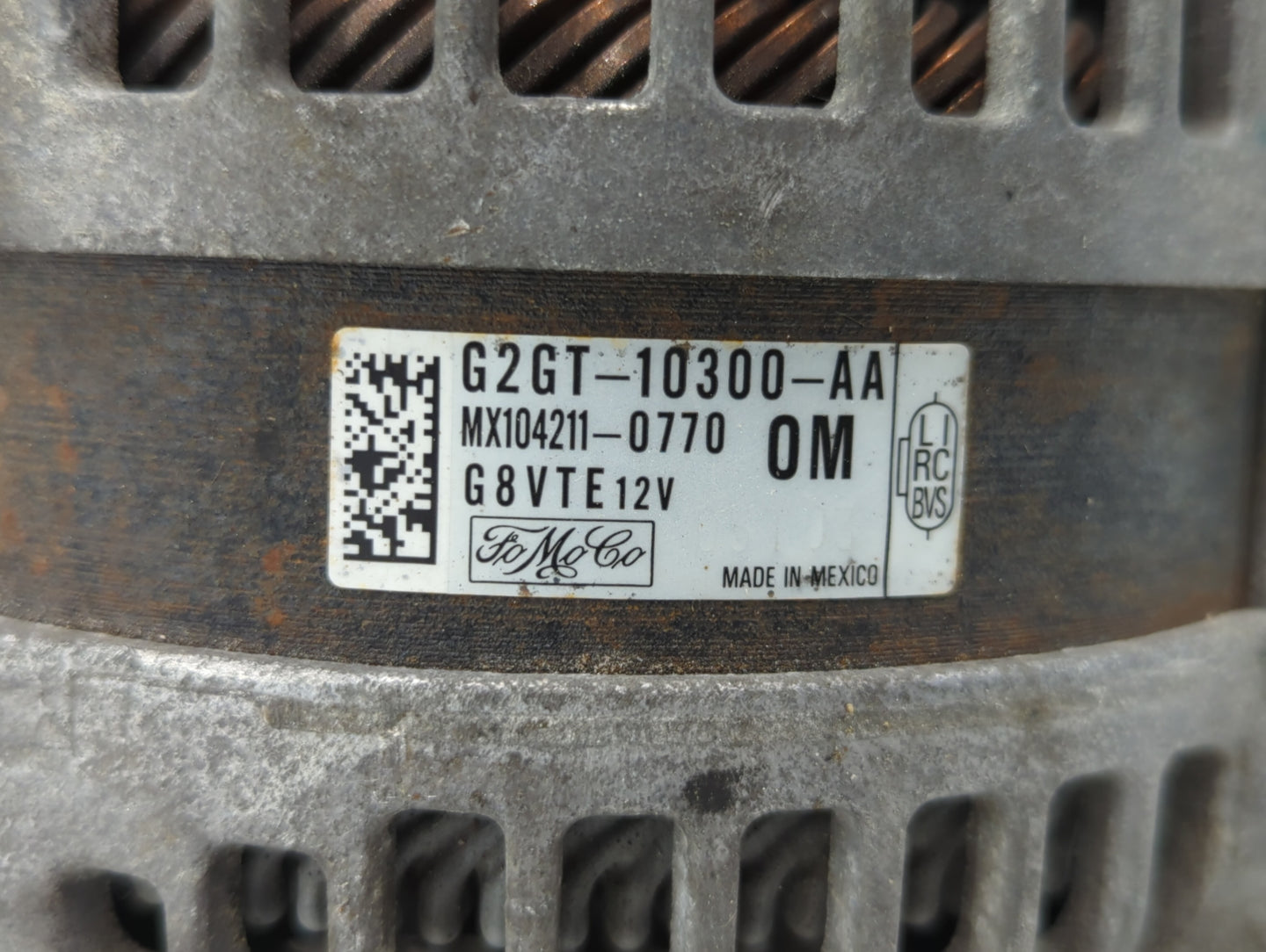 2013-2020 Lincoln Mkz Alternator Replacement Generator Charging Assembly Engine OEM P/N:G2GT-10300-JA EJ7T-10300-AA Fits OEM