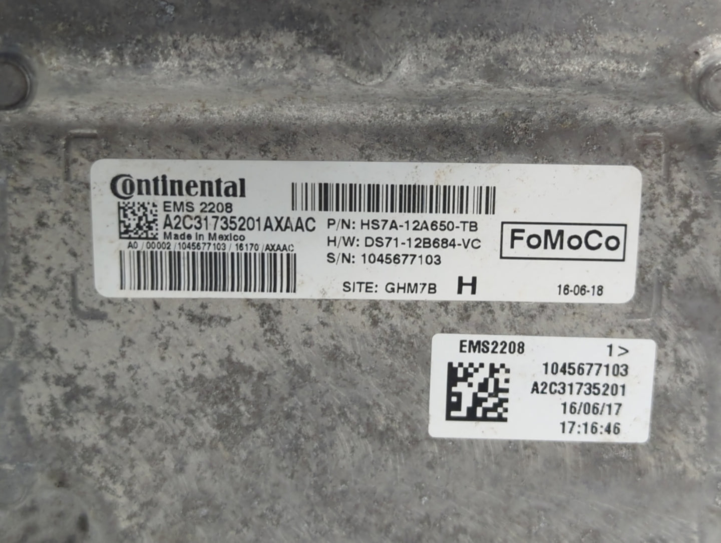 2016-2020 Lincoln Mkz PCM Engine Control Computer ECU ECM PCU OEM P/N:HS7A-12A650-TB HM5A-12A650-BB Fits OEM Used Auto Parts