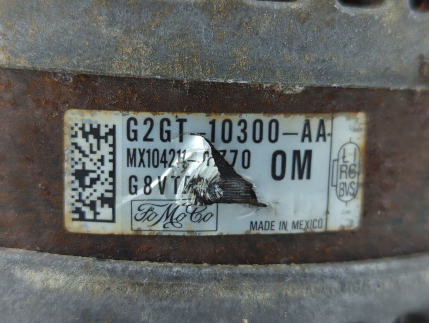 2013-2020 Lincoln Mkz Alternator Replacement Generator Charging Assembly Engine OEM P/N:G2GT-10300-AA Fits OEM Used Auto Par