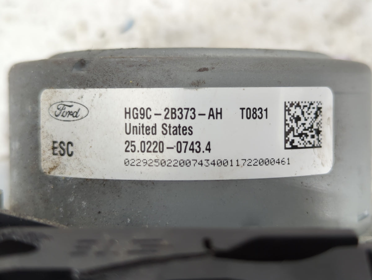 2017-2018 Lincoln Mkz Anti-Lock Brake ABS Pump Module Actuator OEM P/N:HG9C-2B373-AH Fits Fits 2017 2018 OEM Used Auto Parts
