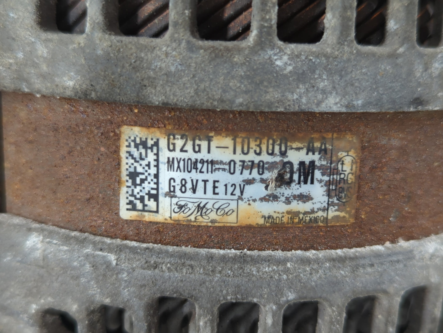 2013-2020 Lincoln Mkz Alternator Replacement Generator Charging Assembly Engine OEM P/N:MX104211-0770 G2GT-10300-AA Fits OEM