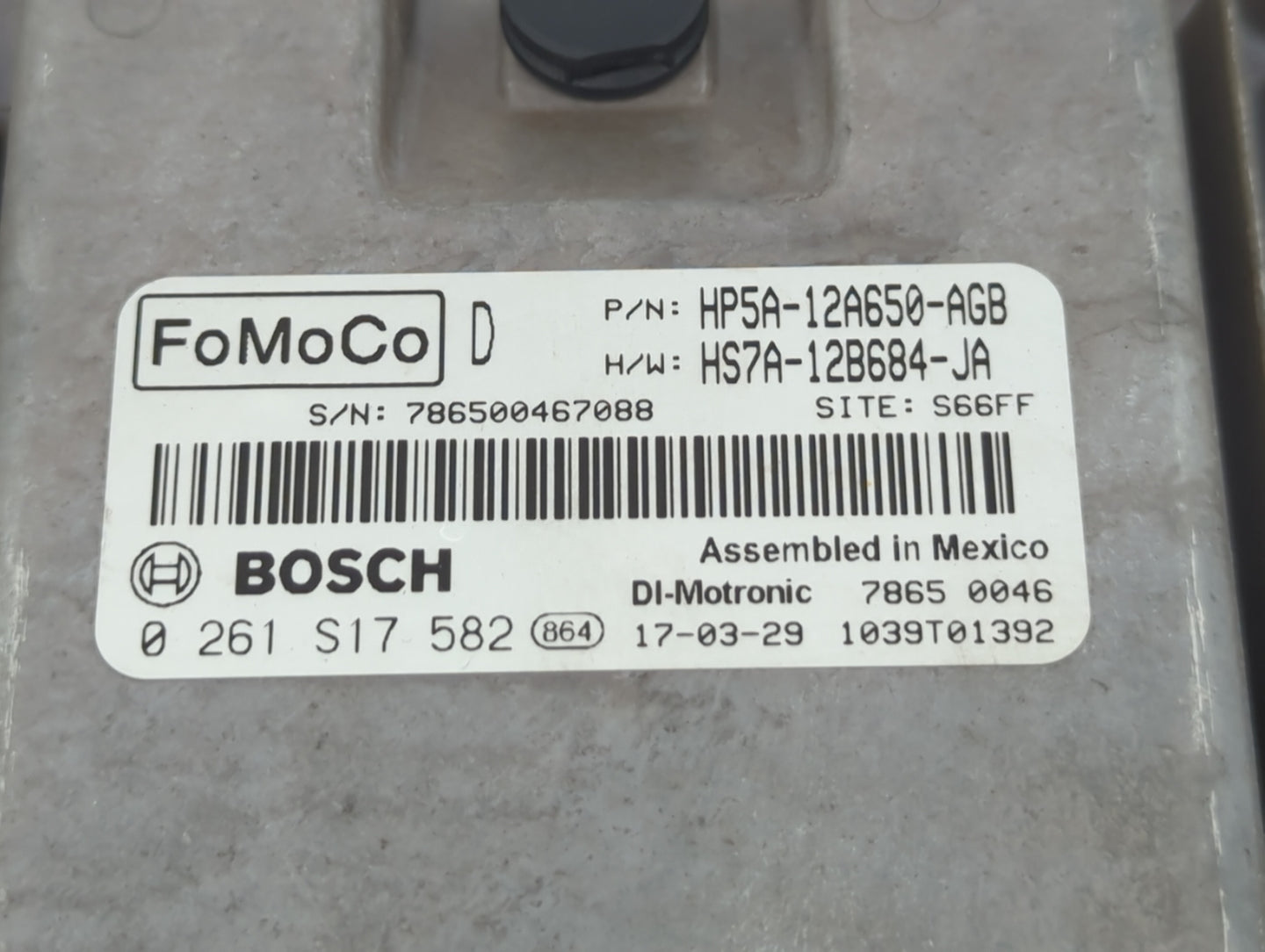2017-2019 Lincoln Mkz PCM Engine Control Computer ECU ECM PCU OEM P/N:HS7A-12B684-JA HP5A-12A650-AGB Fits Fits 2017 2018 201