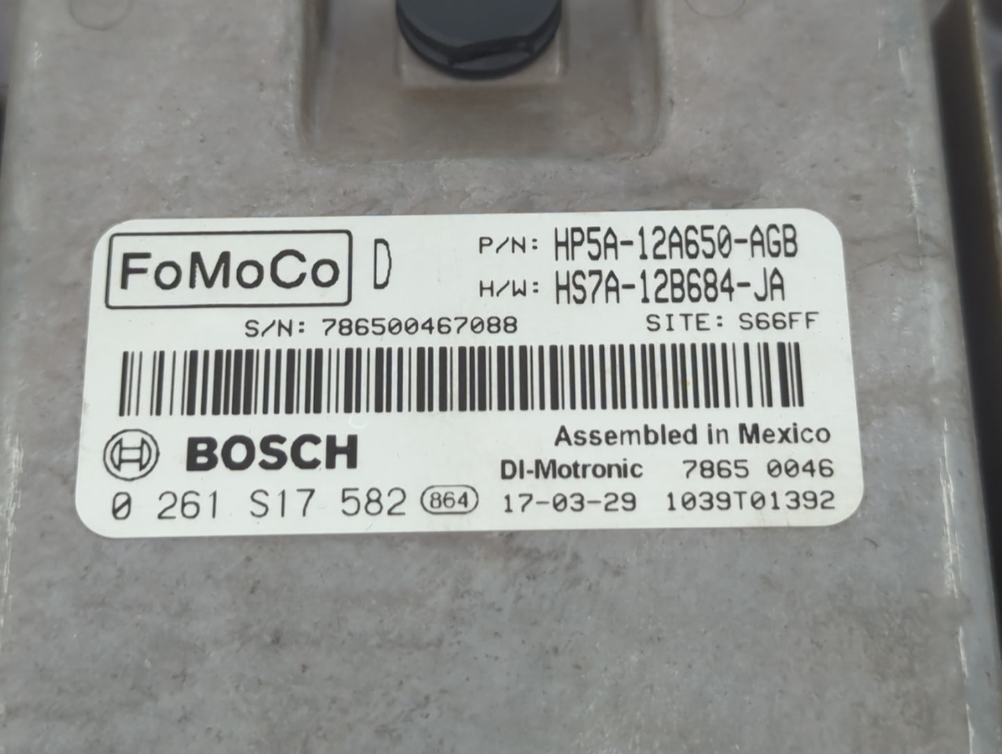 2017-2019 Lincoln Mkz PCM Engine Control Computer ECU ECM PCU OEM P/N:HS7A-12B684-JA HP5A-12A650-AGB Fits Fits 2017 2018 201