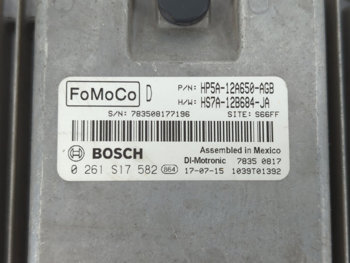 2017-2019 Lincoln Mkz PCM Engine Control Computer ECU ECM PCU OEM P/N:HS7A-12B684-JA HP5A-12A650-AGB Fits 2017 2018 2019 202