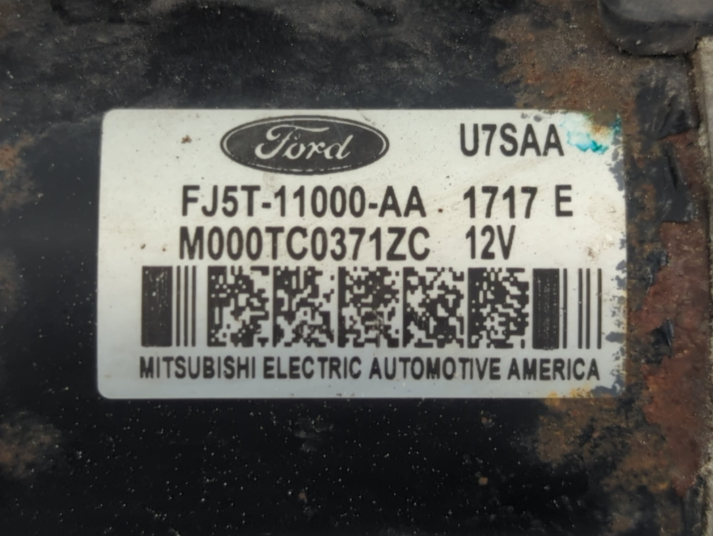 2013-2020 Lincoln Mkz Car Starter Motor Solenoid OEM P/N:M000TC0371ZC FJ5T-11000-AA Fits OEM Used Auto Parts - Oemusedautopa