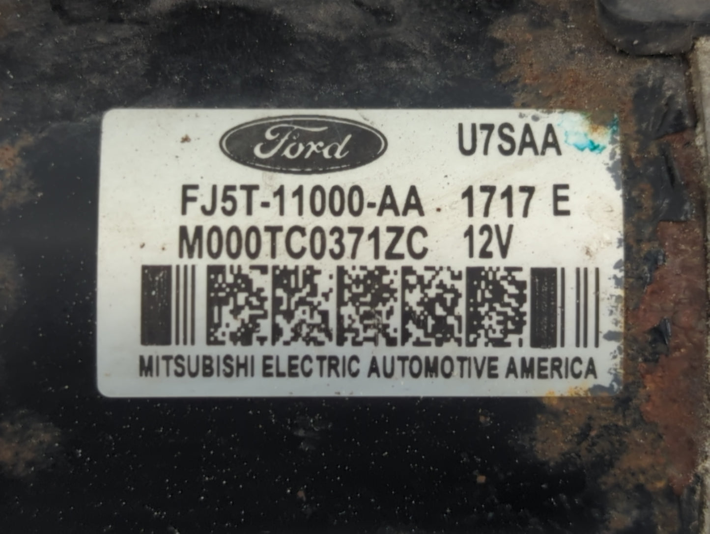 2013-2020 Lincoln Mkz Car Starter Motor Solenoid OEM P/N:M000TC0371ZC FJ5T-11000-AA Fits OEM Used Auto Parts - Oemusedautopa