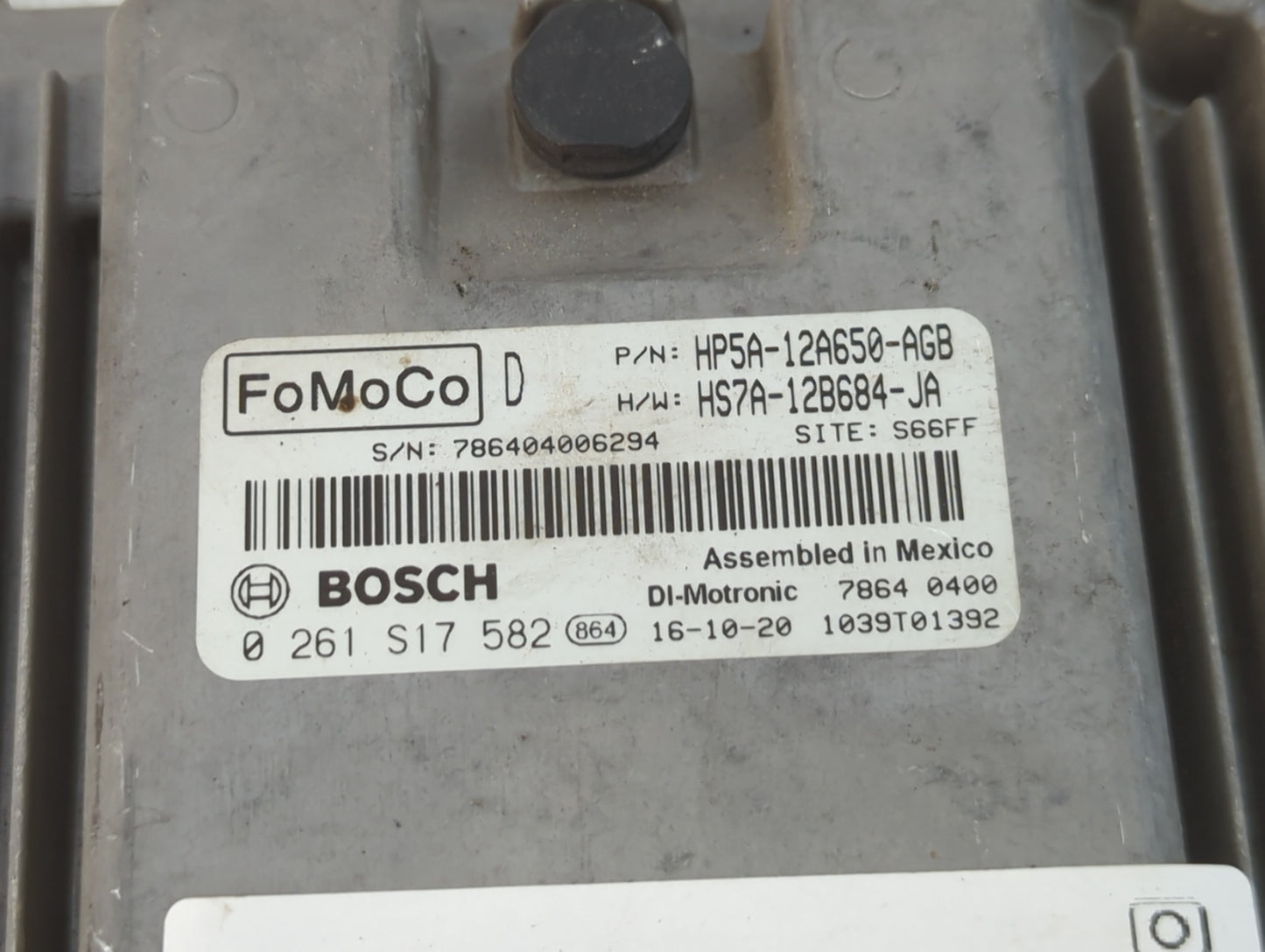 2017-2019 Lincoln Mkz PCM Engine Control Computer ECU ECM PCU OEM P/N:0 261 S17 582 HP5A-12A650-AGB Fits Fits 2017 2018 2019