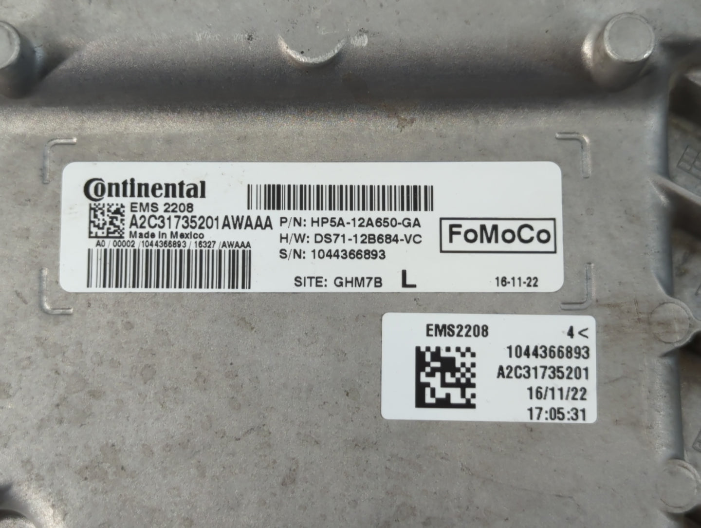 2016-2020 Lincoln Mkz PCM Engine Control Computer ECU ECM PCU OEM P/N:A2C31735201 HP5A-12A650-GA Fits OEM Used Auto Parts - 