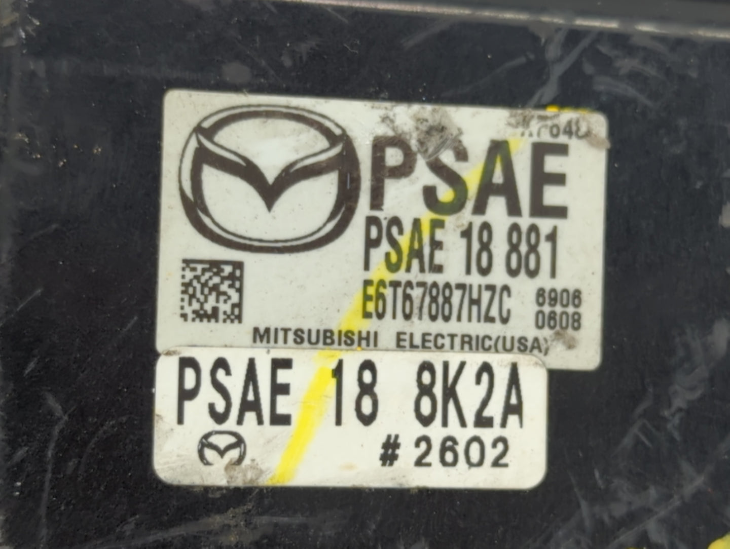 2017-2018 Mazda 3 PCM Engine Control Computer ECU ECM PCU OEM P/N:PSAE 18 881 Fits Fits 2017 2018 OEM Used Auto Parts - Oemu