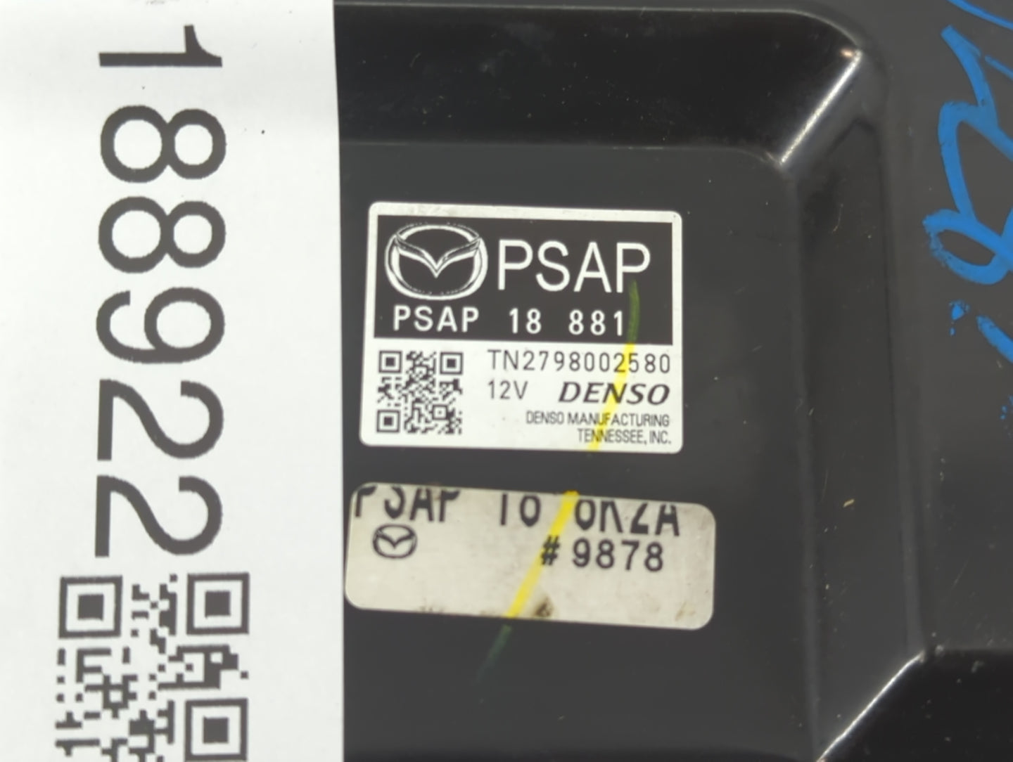 2017-2018 Mazda 3 PCM Engine Control Computer ECU ECM PCU OEM P/N:PSAP 18 881 Fits Fits 2017 2018 OEM Used Auto Parts - Oemu