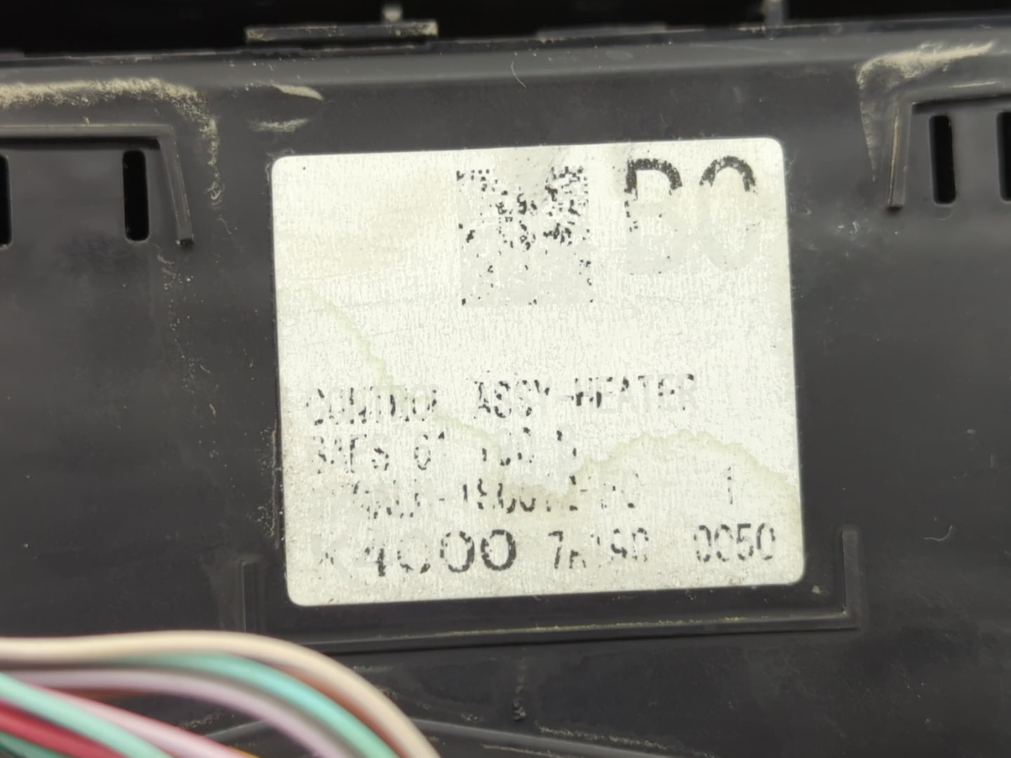 2017-2018 Mazda 3 Climate Control Module Temperature AC/Heater Replacement Fits Fits 2017 2018 OEM Used Auto Parts - Oemused