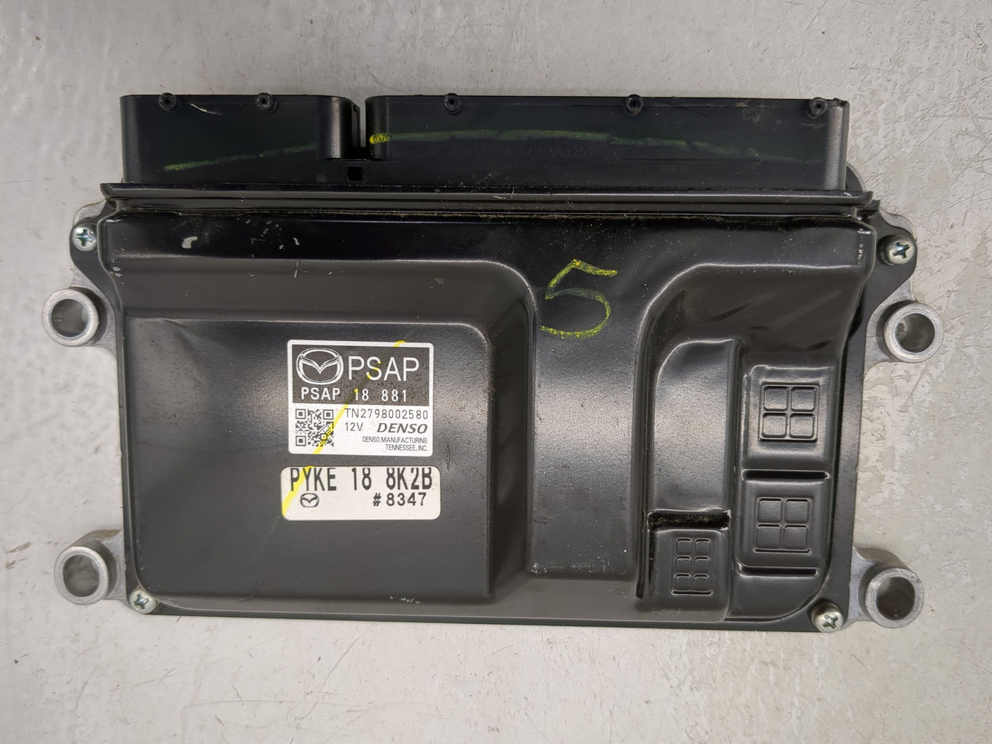 2017-2018 Mazda 3 PCM Engine Control Computer ECU ECM PCU OEM P/N:PSAP-18-881 Fits Fits 2016 2017 2018 OEM Used Auto Parts -