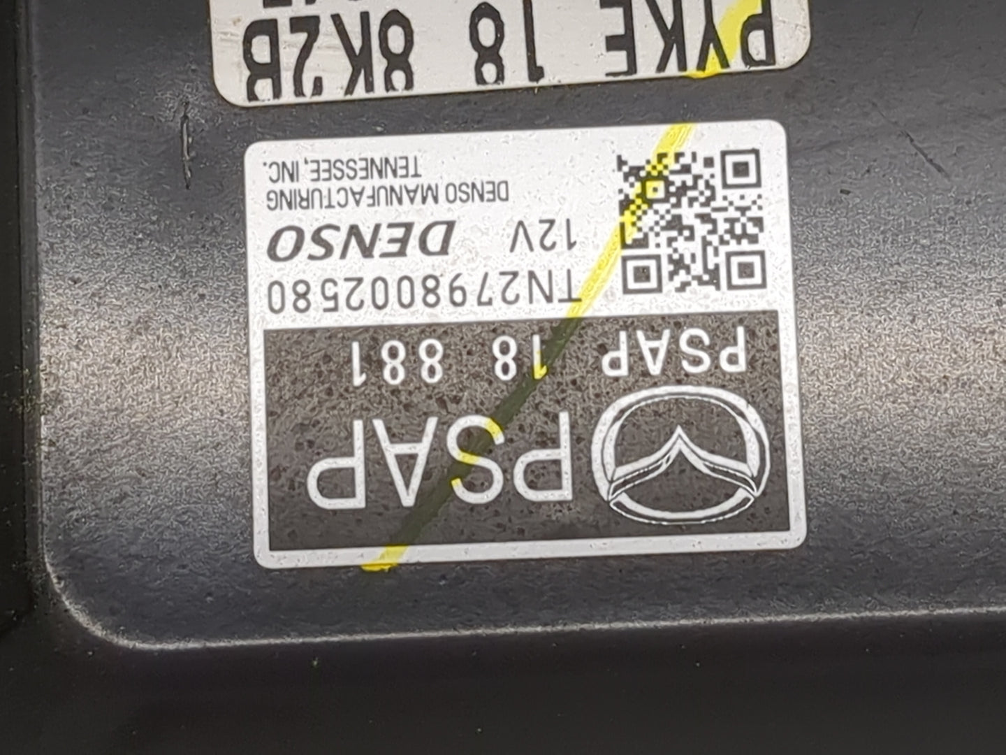2017-2018 Mazda 3 PCM Engine Control Computer ECU ECM PCU OEM P/N:PSAP-18-881 Fits Fits 2016 2017 2018 OEM Used Auto Parts -