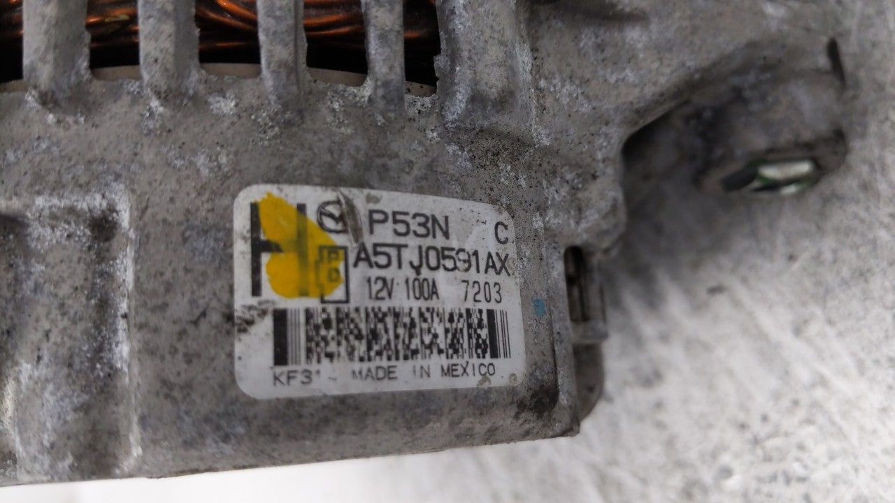 2014 Mazda 3 Alternator Replacement Generator Charging Assembly Engine OEM P/N:P53N A5T J0591 AX PEAR A5TL 0491ZC Fits Fits 