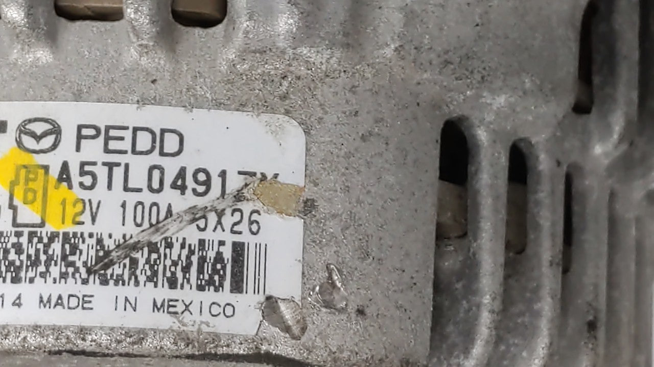 2014 Mazda 3 Alternator Replacement Generator Charging Assembly Engine OEM P/N:P53N A5T J0591 AX PEAR A5TL 0491ZC Fits Fits 
