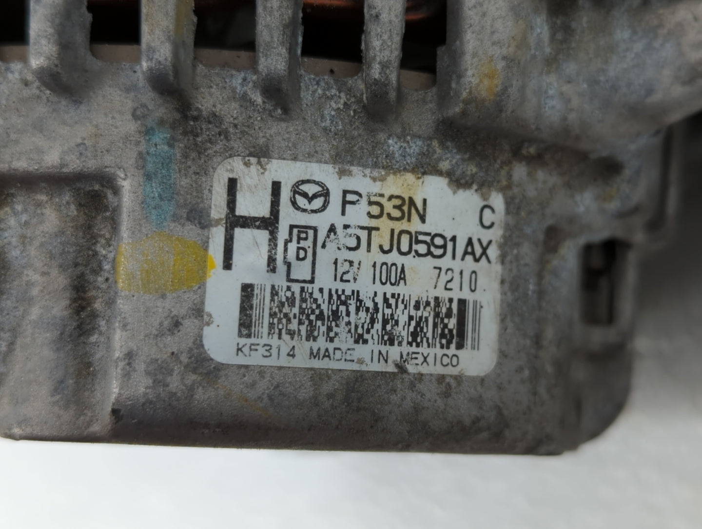 2014 Mazda 3 Alternator Replacement Generator Charging Assembly Engine OEM P/N:P51X A5TJ 0591ZT PEDD A5TL0491 Fits Fits 2013