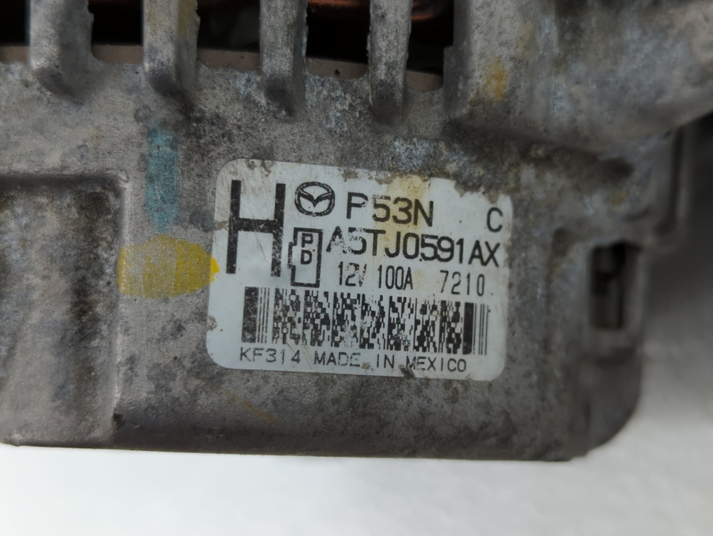 2014 Mazda 3 Alternator Replacement Generator Charging Assembly Engine OEM P/N:P51X A5TJ 0591ZT PEDD A5TL0491 Fits Fits 2013