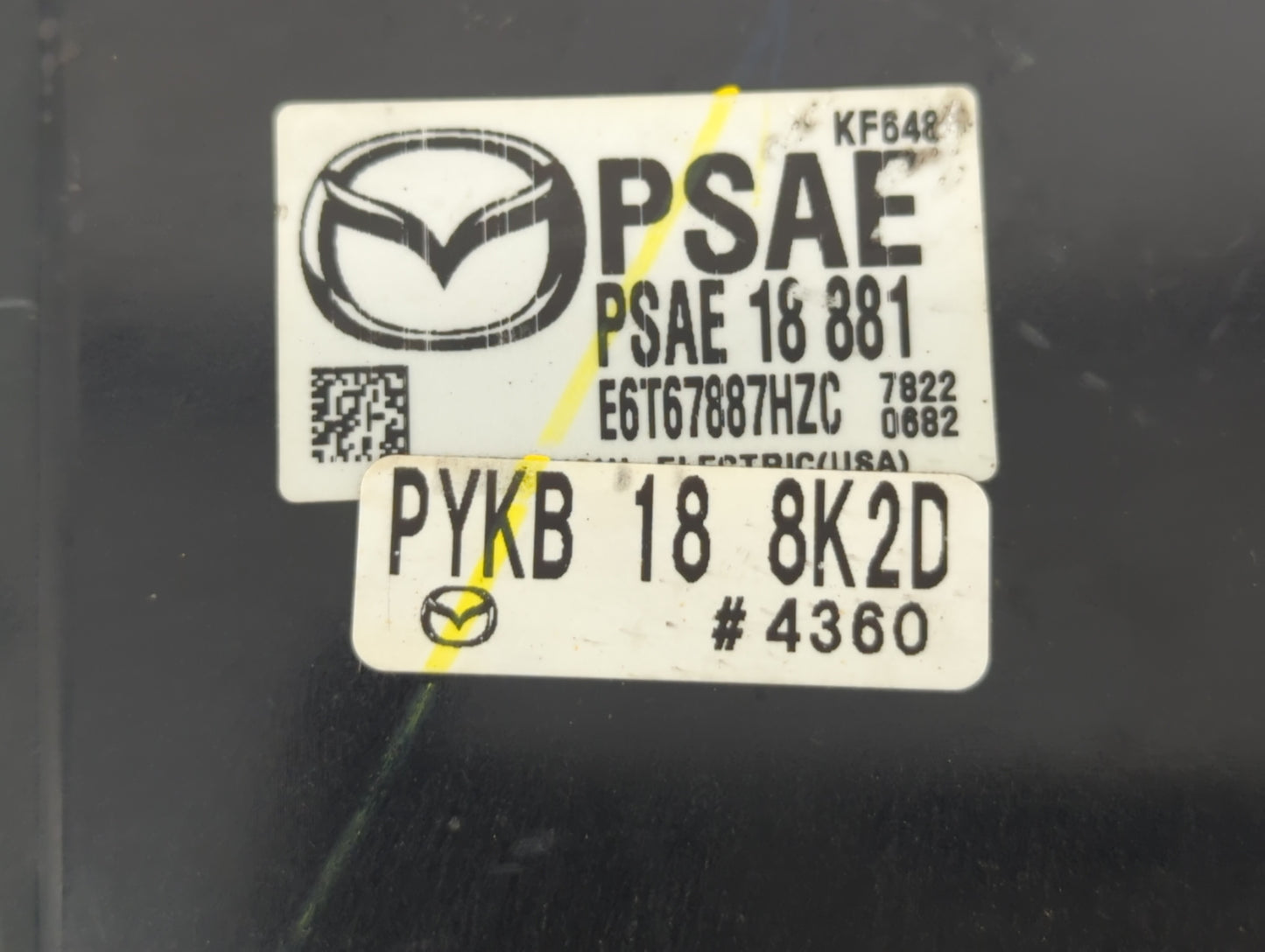 2017-2018 Mazda 3 PCM Engine Control Computer ECU ECM PCU OEM P/N:PSAE 18 881 PY9W 18 881A, PY9W 18 881 Fits Fits 2016 2017 