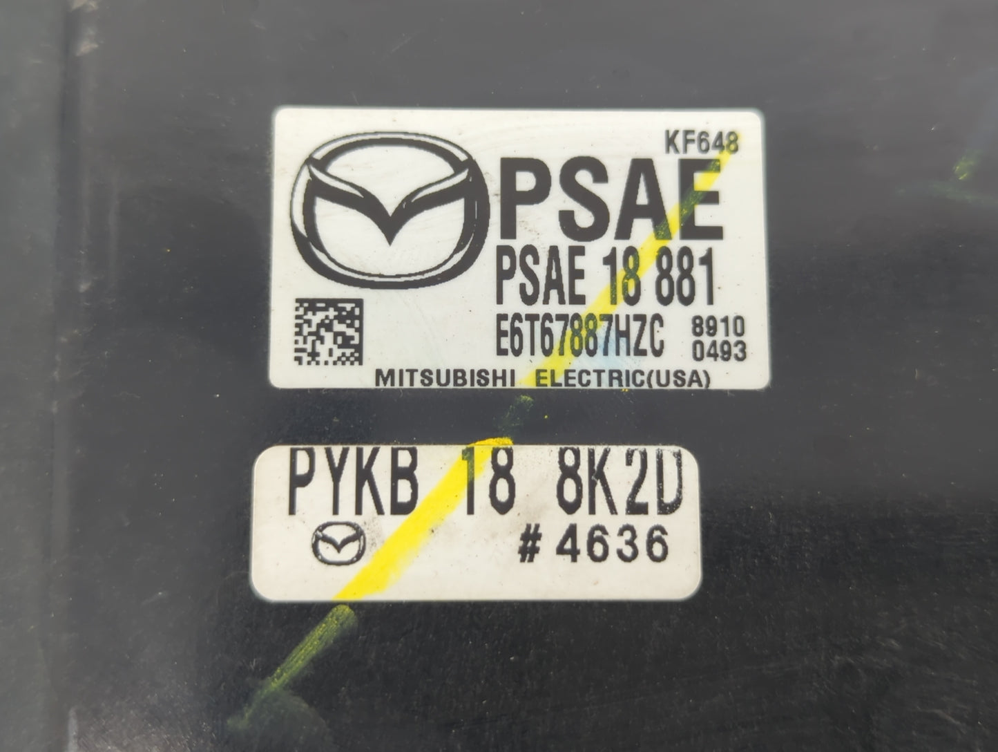 2017-2018 Mazda 3 PCM Engine Control Computer ECU ECM PCU OEM P/N:PSAE 18 881 PY9W 18 881A, PY9W 18 881 Fits Fits 2016 2017 