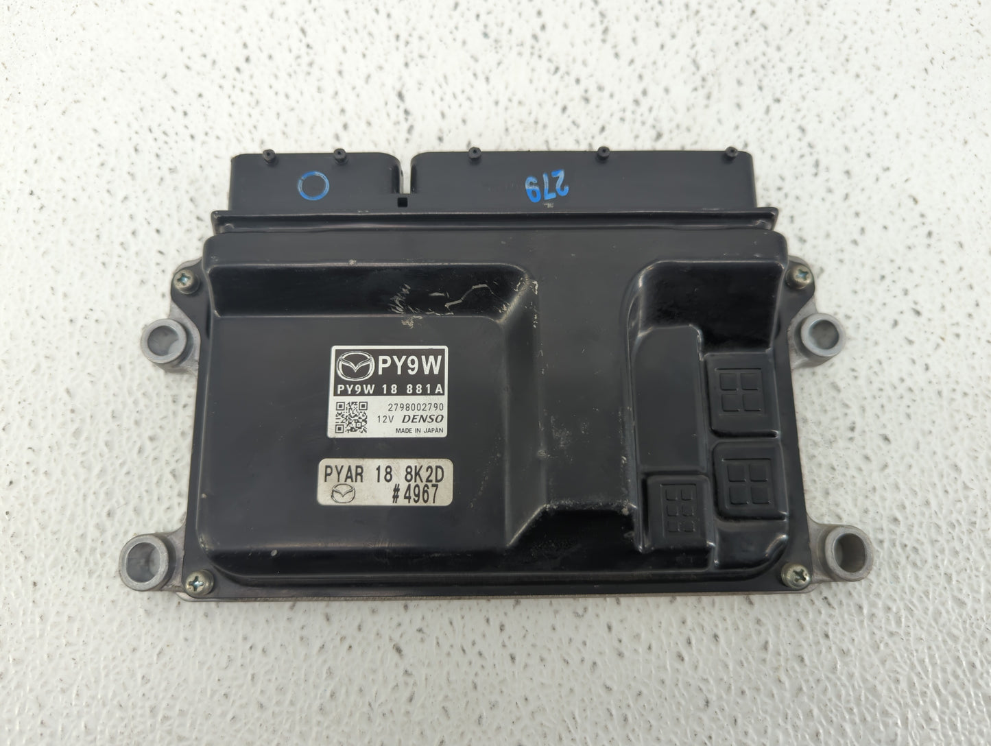 2017-2018 Mazda 3 PCM Engine Control Computer ECU ECM PCU OEM P/N:PSAE 18 881 PY9W 18 881A, PY9W 18 881 Fits Fits 2016 2017 