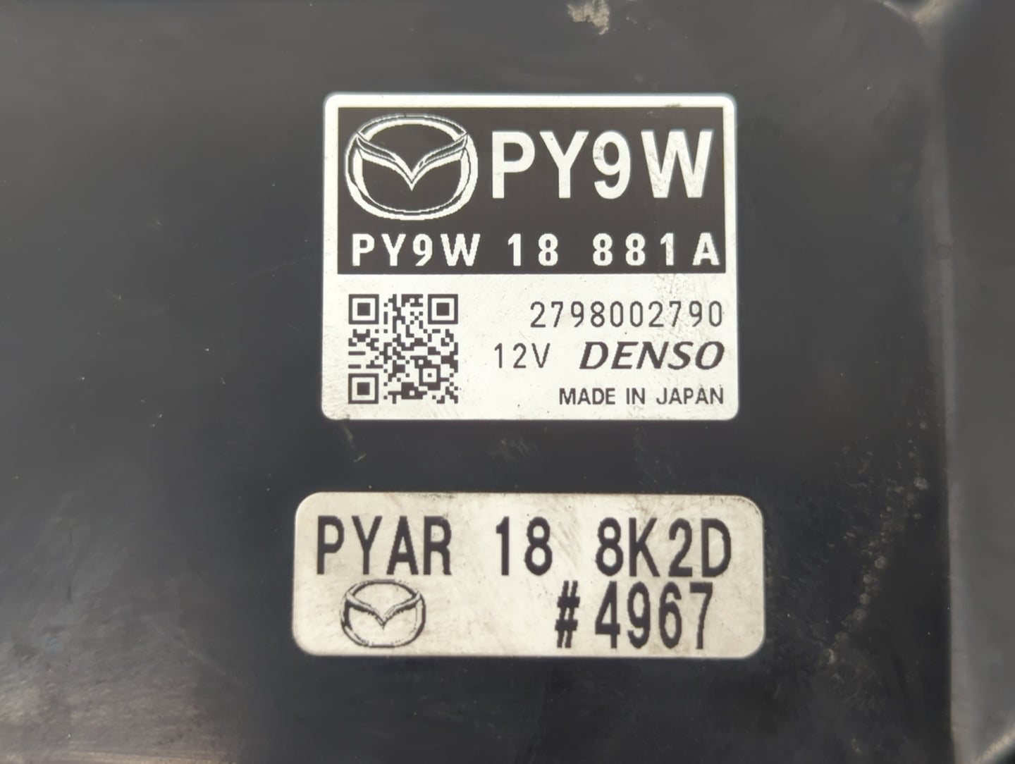 2017-2018 Mazda 3 PCM Engine Control Computer ECU ECM PCU OEM P/N:PSAE 18 881 PY9W 18 881A, PY9W 18 881 Fits Fits 2016 2017 
