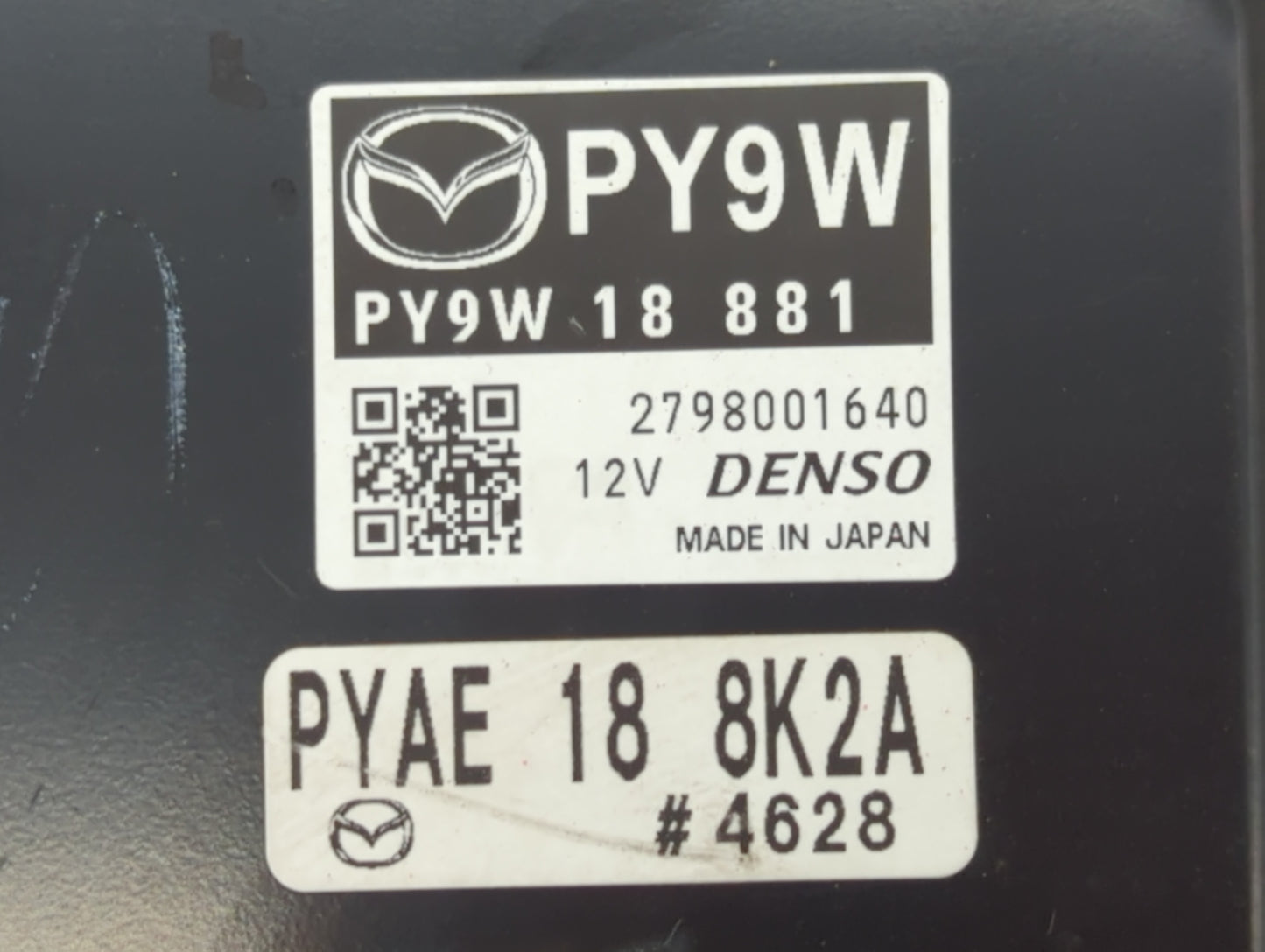 2017-2018 Mazda 3 PCM Engine Control Computer ECU ECM PCU OEM P/N:PY9W 18 881 PSAE 18 881, PY9W 18 881A Fits Fits 2016 2017 