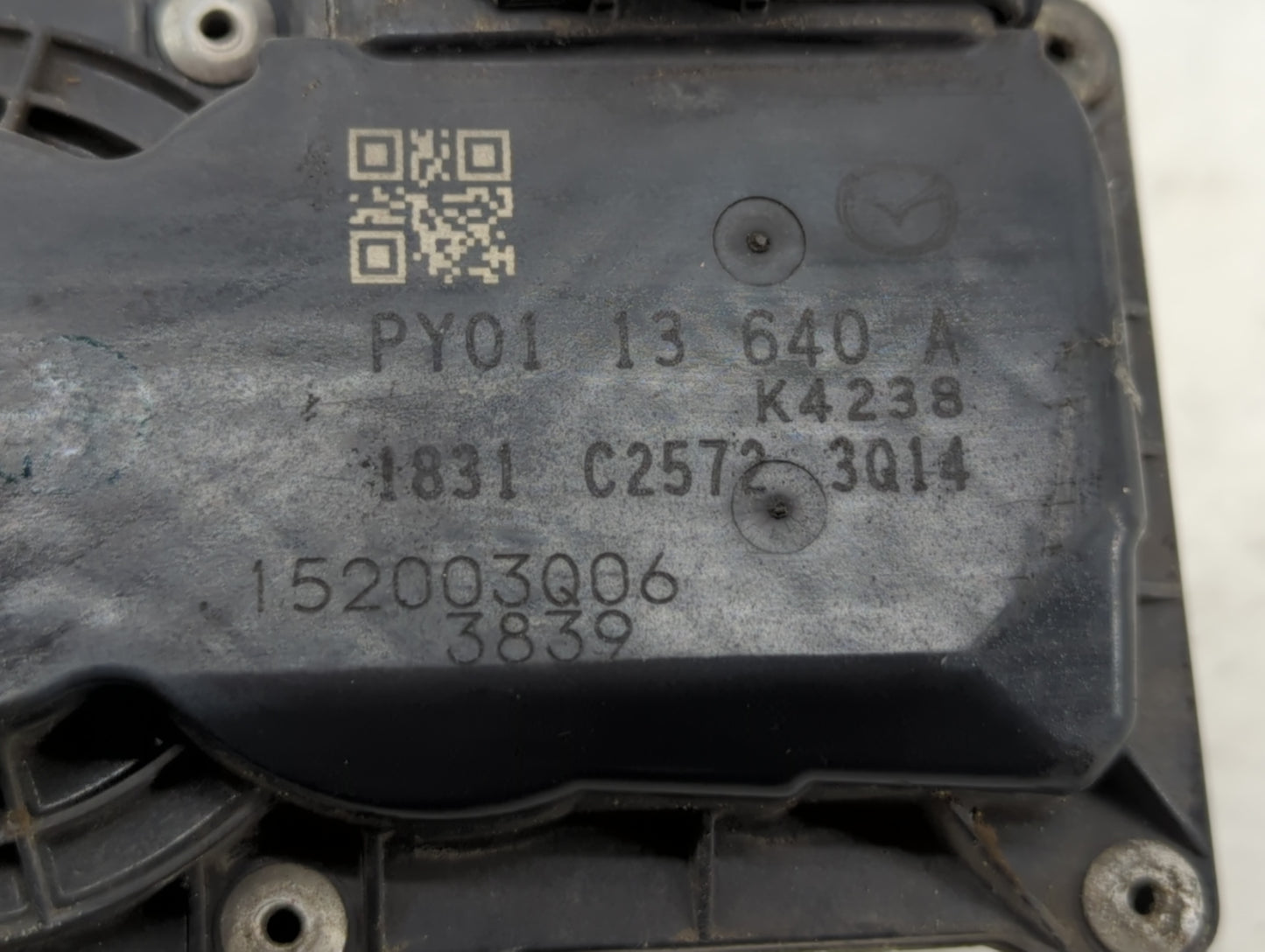 2014-2018 Mazda 3 Throttle Body P/N:PY01 13 640 A Fits Fits 2014 2015 2016 2017 2018 OEM Used Auto Parts - Oemusedautoparts1