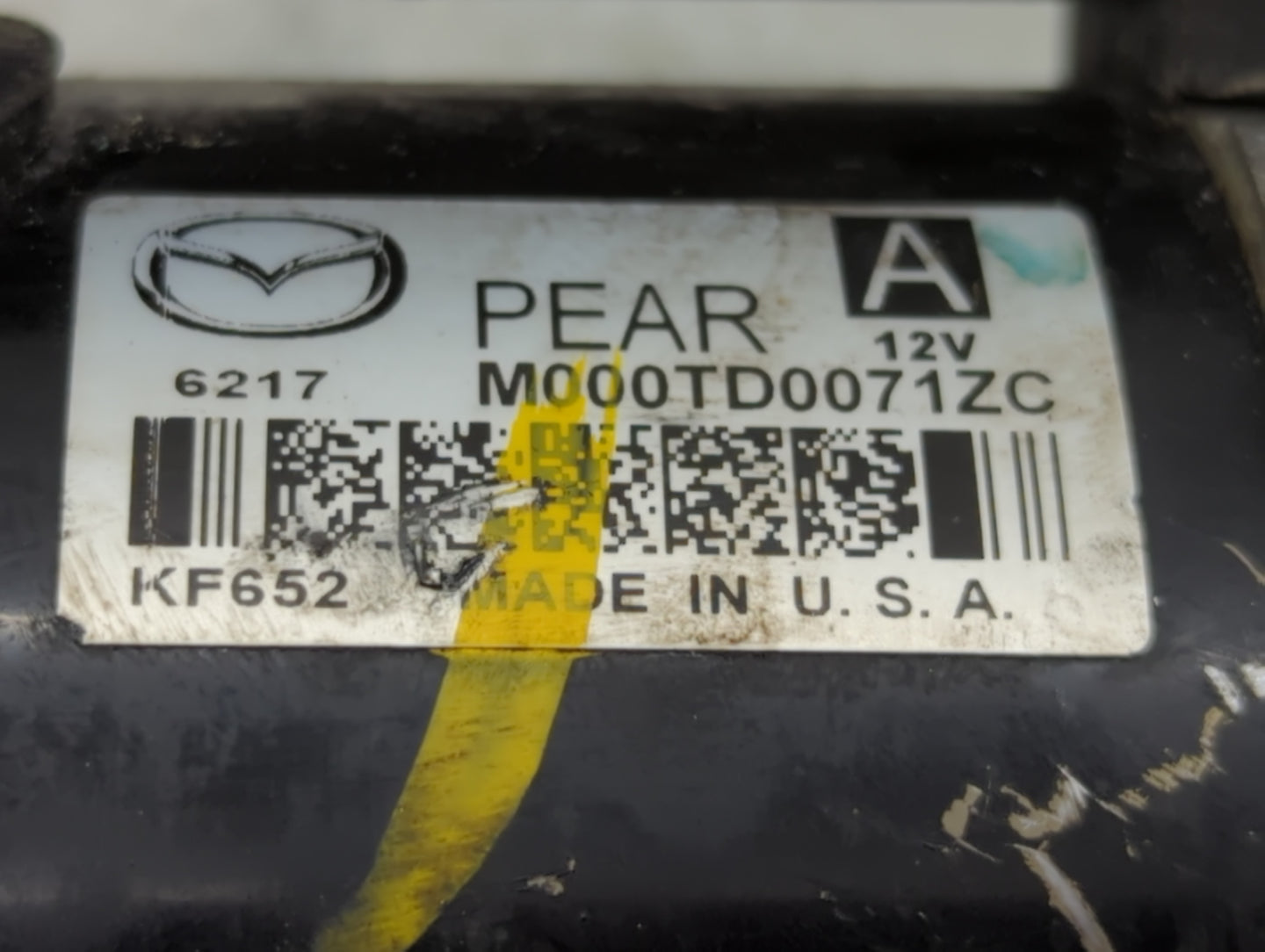 2012-2022 Mazda 3 Car Starter Motor Solenoid OEM P/N:M000TD0071ZC Fits Fits 2012 2013 2014 2015 2016 2017 2018 2019 2020 202