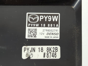 2016-2017 Mazda 6 PCM Engine Control Computer ECU ECM PCU OEM P/N:PY9W 18 881A Fits Fits 2016 2017 2018 OEM Used Auto Parts
