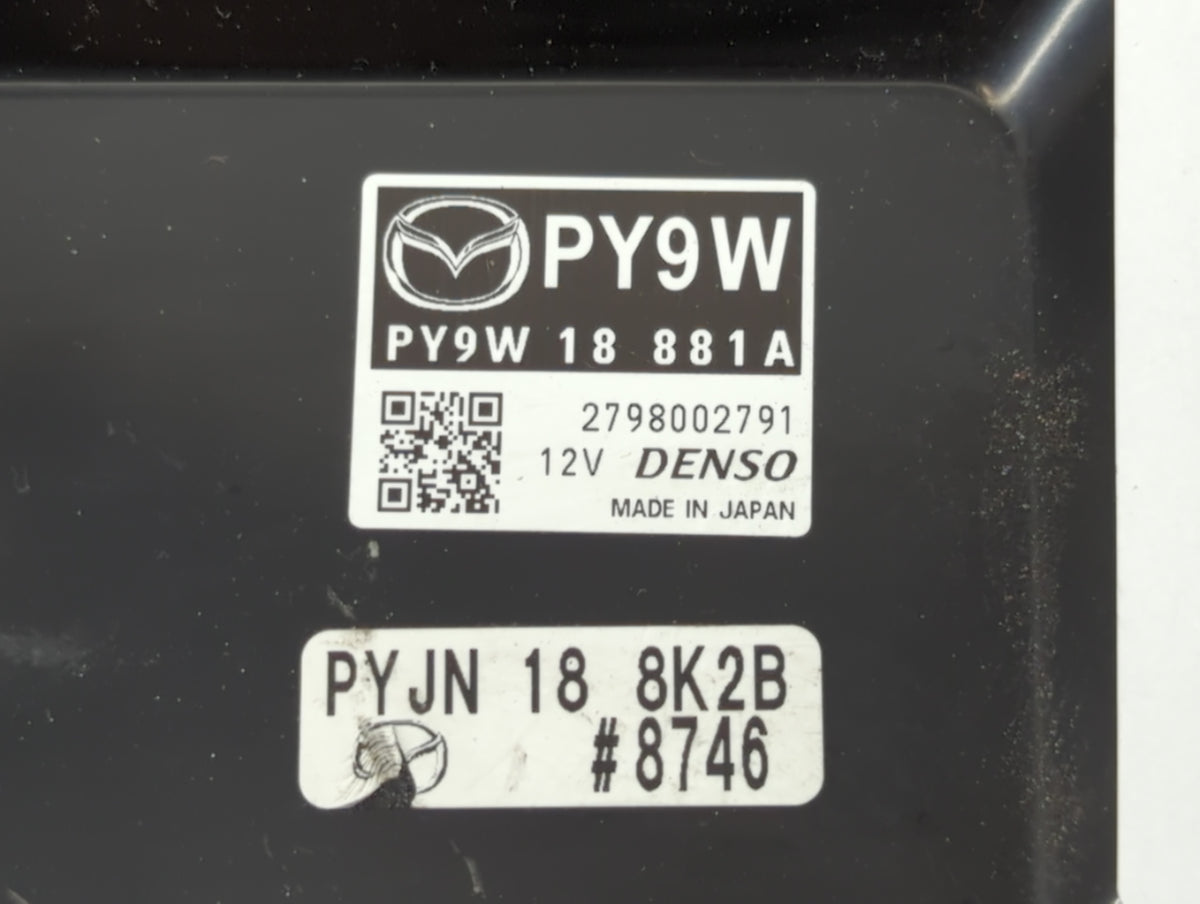 2016-2017 Mazda 6 PCM Engine Control Computer ECU ECM PCU OEM P/N:PY9W 18 881A Fits 2016 2017 2018 OEM Used Auto Parts - Oem