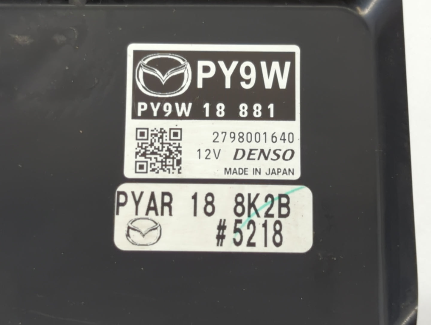 2016-2017 Mazda 6 PCM Engine Control Computer ECU ECM PCU OEM P/N:PY9W 18 881A Fits Fits 2016 2017 2018 OEM Used Auto Parts 