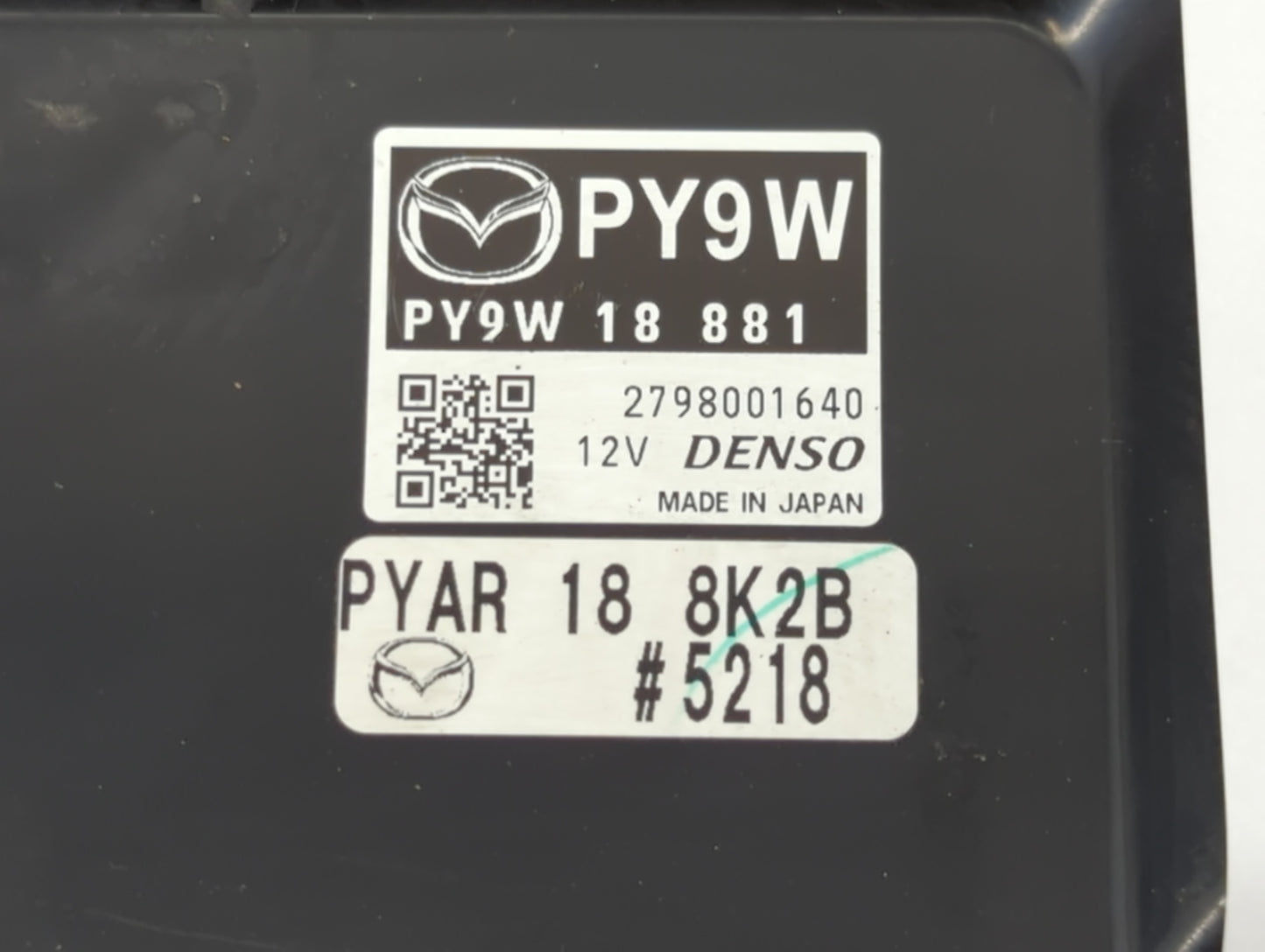 2016-2017 Mazda 6 PCM Engine Control Computer ECU ECM PCU OEM P/N:PY9W 18 881A Fits Fits 2016 2017 2018 OEM Used Auto Parts 