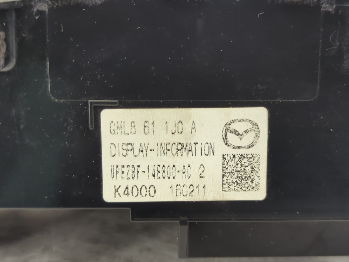 2016-2017 Mazda 6 Information Display Screen - Oemusedautoparts1.com