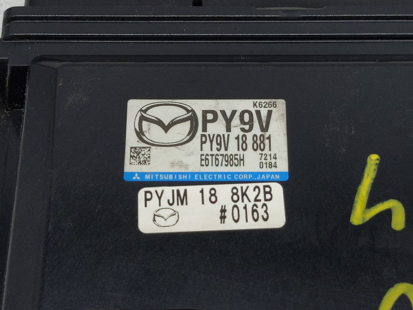 2016-2017 Mazda 6 PCM Engine Control Computer ECU ECM PCU OEM P/N:PY9V18881 Fits Fits 2016 2017 2018 OEM Used Auto Parts - O